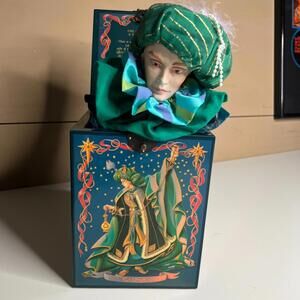 80s Enesco Living‎ Legends Gaspar Jack in the Box Musical Limited Edition 1989